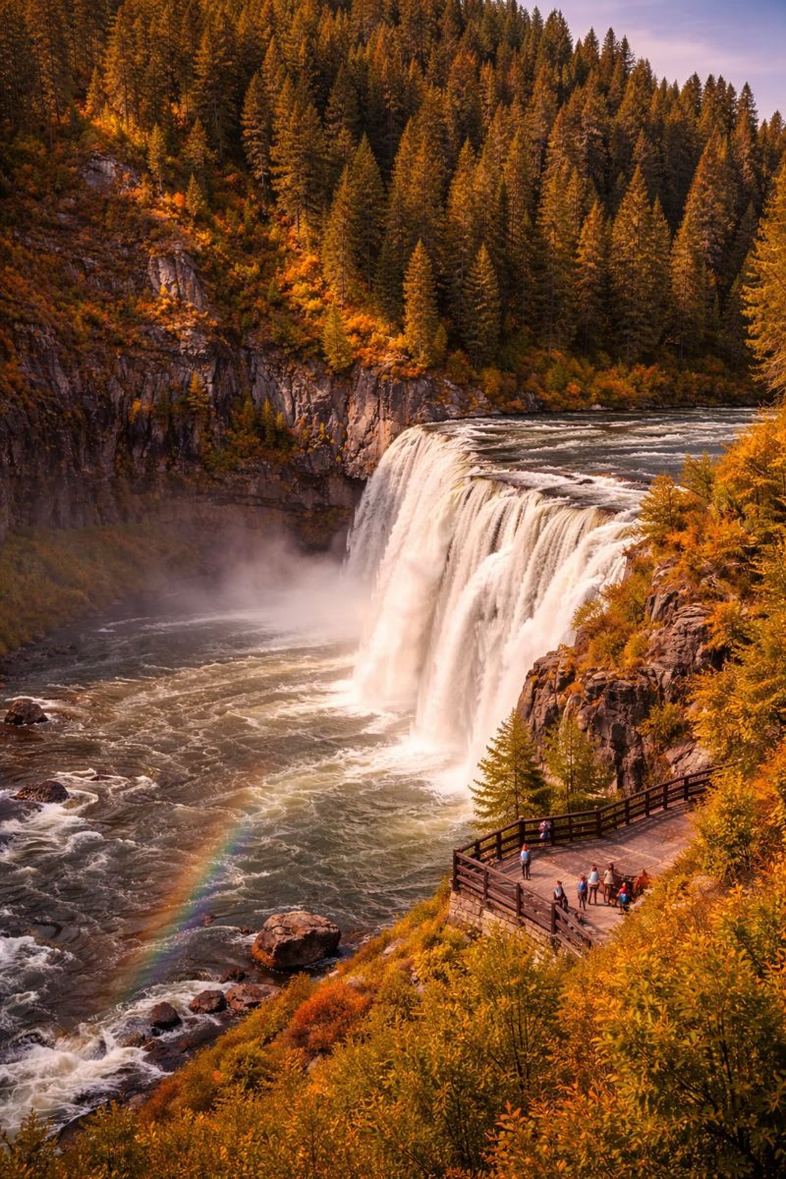 Mesa Falls in autumn