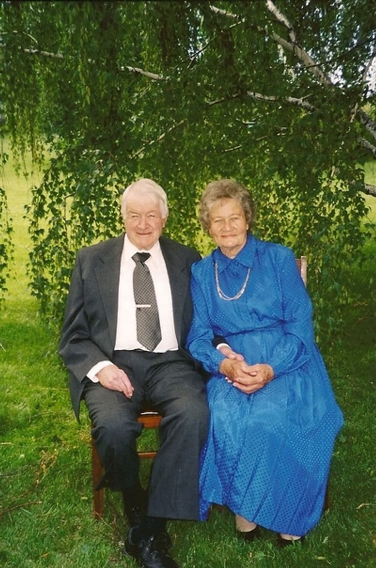 Blair and Vesta Withers on the family ground